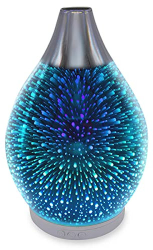 Candle-Brothers elektrischer Aroma Diffuser mit LED Funktion für Dein Zuhause - Diffuser Heby - Der Lufterfrischer mit Farbspiel für das Büro, Schlafzimmer, Wohnzimmer