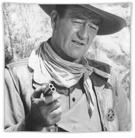 CEWO American Male Silent Film Schauspieler John Wayne Poster (3) Bild Druck Wandkunst Tapisserie Malerei Tapisserie Kunstwerke Geschenkidee Zimmer Ästhetisch 152,4 x 152,4 cm
