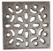 LUNA WAY CAST IRON - Griglia di Ventilazione Decorata | Adatta per Camini e Stufe | Resistente Ghisa | Design Moderno, Ghisa naturale, Dimensioni 15 x 15 cm