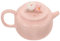 JECOMPRIS Théière À Fleurs En Céramique Bouilloire À Thé En Porcelaine À Feuilles Mobiles Pour Amateur De Thé Rose