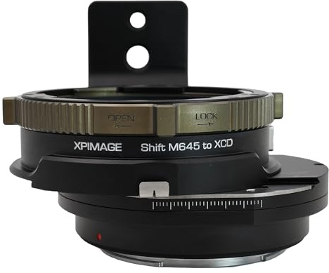 XPIMAGE Shift-Objektivadapterring, kompatibel mit Mamiya 645-Objektiv für Hasselblad X-System XCD-Kamera X1D X2D