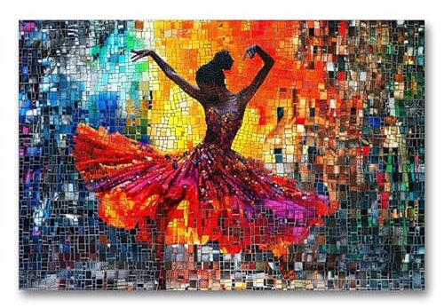 CALVENDO Premium Textil-Leinwand 90 x 60 cm Querformat Tänzerin | Wandbild, HD-Bild auf Keilrahmen, Wanddekoration, Kunstdruck von Cathrin Illgen