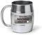 mundohuevo® Jarra de cerveza personalizada acero inoxidable 304 | Regalo original de equipos de futbol | Ser del Madrid mola un huevo | Color plateado aspecto barril | Capacidad 500 ml.
