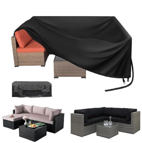 Gartenmöbel Abdeckung Wasserdicht,Schutzhülle Gartenmöbel 200 L x 100 W x 80 H cm Wasserdicht Gartentisch Abdeckung Schutzhülle Abdeckplane für Gartenmöbel Rechteckige/Quadratisch Sitzgarnituren