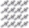 Vis De Roue,Boulons De Roue 4 / 16pcs M12x1,25 17mm Voiture en Aluminium Chromé Boulons De Roue Chromé Kit Utilisation Adaptée pour Peugeot 1007 206 207 406 407 607 2000-2008(16PCS)