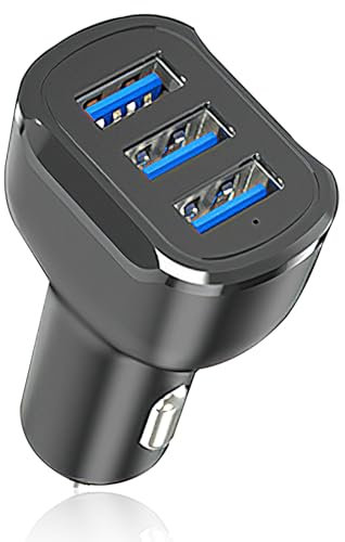 Car Charger Adapter, Usb Charger Usb C Car Phone Charger Lighter Car Charger Usb Socket Car Plug Adapter Mobile Phone Automobile Fast Chargers 3 Usb Port Converter