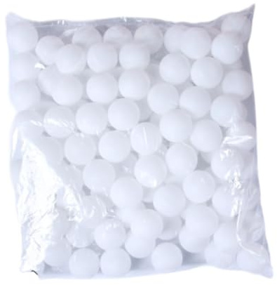 JISADER Tombola-Bälle, Pong-Bälle, Tischtennisbälle, Bingo-Bälle für Party-Dekoration, Katzenspielzeug, 100 Stück Weiß