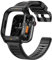 Bandletic R-Hülle Kompatibel mit Apple Watch Armband 45mm mit Schutzhülle für Apple Watch Series 9 8 7 Armband - Weiches Atmungsaktives Silikonband mit Robustem Metallgehäuse für iWatch Series 9 8 7