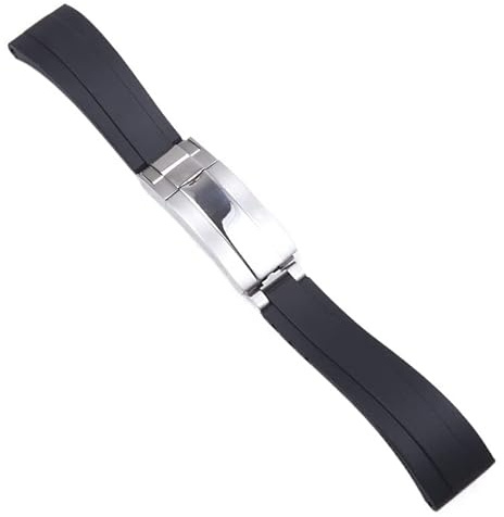Svapo 20 Cinturino in gomma per Role X Submainer Explorer GMT Data Cinturino per orologio in silicone Chiusura deployante con nastro