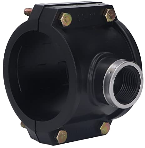 CHENGUSY 2Set Pipe Saddle Tee PP Additional Interface Saddle Tee Kit Plastic Pipe Fittings for Gardening Irrigation Diversion G1 Female Thread Good Workmanship