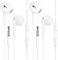 In Ear Headphones, 2 Pack 3.5 mm Jack Wired Earphones with Microphone and Volume Control, HiFi Stereo Noise Cancelling Headphones for Samsung/Android/iPad/MP3/4/iPhone 6/5/SE, Most 3.5mm Audio Devices