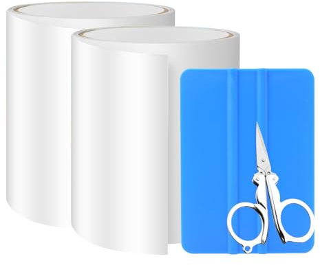 RoserRose Pool Reparaturset - 10cm × 150cm Pool Kleber Unterwasser, Wasserbett Reparaturset für Poolfolie, Schlauchboot, Luftmatratze & Wasserbett, PVC Transparentes Unterwasser Klebeband