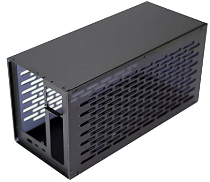 TH3P4G3 GPU-Dock-Gehäuse, Metallrahmen + Acryl-Seitenplatte, Thunderbolt-kompatibles SFX-FlEX (1U) Netzteil