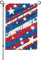 Bandiera da giardino 31,5 x 45,7 cm bandiera da cortile a doppia faccia blu rossa stella americana modello bandiera da giardino all'aperto decorazioni per la casa