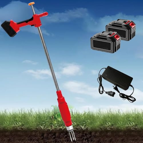 Electric Weed Puller Tool,Stand-Up Remover Picker Grabber Popper,Heavy Duty Root Weeder with Battery and 3 Steel Claws,Stand Up Gardening Hand Weeding Tool for Lawn Garden Yard