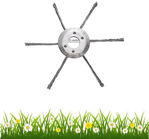 Testina per tagliaerba in filo d'acciaio, testina per tagliaerba da giardino, attacco universale per decespugliatori a benzina, soluzione efficiente per la rimozione delle erbacce (230 mm)