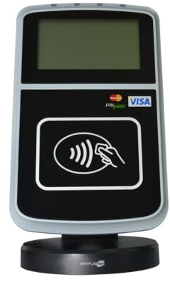 SIMPLETEK - Lesegerät RFID NFC USB Display Grafik 3 Slot Sam Pos