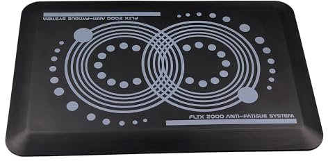 Floortex AFS-TEX 2000 Stehschreibtischmatte, 50 x 80 cm, Schwarz