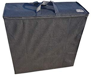 Natalia Spzoo Aufbewahrungstasche für klappmatratze, Allzwecktasche (Schwarz für 200x70x10cm Matratze mit Kopfteil)