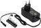 Poppstar Bloc d'alimentation Universel AC DC (3V 4,5V 5V 6V 7,5V 9V 12V - 2A (2000mA)) avec 6 connecteurs enfichables (3.5x1.35, 5.5x2.1, 5.5x2.5, 2,35x0,7, 4,0x1,7, 2,5 mm Mono)