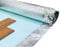 Rouleau de sous-couche acoustique argenté pour parquet ou stratifié, 15 m², 3 mm