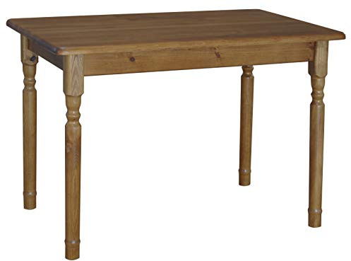 k koma Tisch zur Küche Esszimmer Esstisch Kiefer Holz Massive Eiche Farbe (80 x 80 cm)