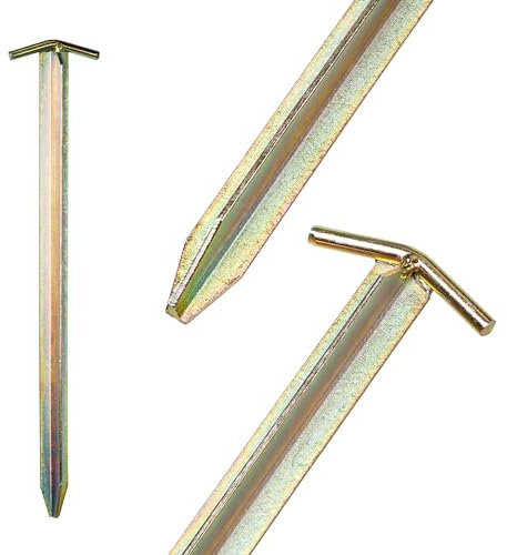 IGEL Sicherheits-T-Eisen-Hering 40cm verzinkt 4/12/25/50er Sets (4)
