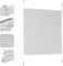 Sekey Plissee ohne Bohren Verdunkelung, Fenster Plissee Klemmfix Jalousie 45 cm breit, Verspannt Blickdicht Sonnenschutz Fensterollo, 40x120cm, Weiß