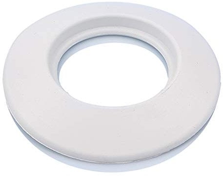 TYGERIX® Rosone Coprimuro Bianco in Gomma EPDM da 80 mm | Rosetta Copriforo Flessibile per Tubi di Caldaie Stufe e Qualsiasi Impianto | Universale | Resistente al Calore | Indeformabile | Certificato