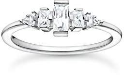 THOMAS SABO Damen Ring weiße Steine 925 Sterlingsilber TR2347-051-14-48