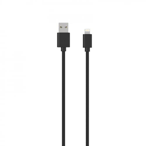 JAYM Câble iPhone/Galaxy/Google - USB vers Lightning 2.4A - 1,5 mètres - Collection Pop - Noir