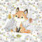Herz Stoffe Österreich French Terry Stoff Panel mit Fuchs 40x50cm Herbstliebe