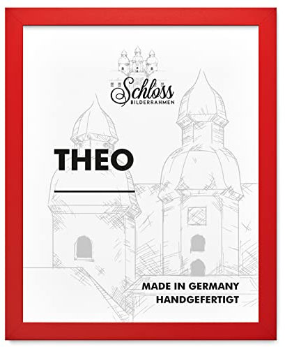 Schloss BILDERRAHMEN Theo 50x70 cm, Dekor Rot