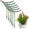 PNREJHT Supporto per Piante Mucchio per Piante da Giardino in Acciaio Mucchio per Piante semicircolare Verde Anello di Supporto per Piante Gabbia per Piante Supporto per piante-15x25,Polonia