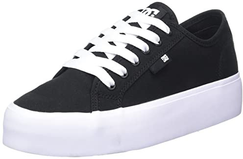DC Shoes Damen Manual Sneaker, Black/White, 40 EU