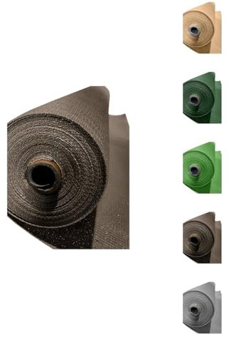 Jardin202 - Malla de Ocultación 120 g/m2 | Ocultación y Privacidad para su Terraza o Jardín | Seleccione Medida y Color | 1 x 10 Metros (Marrón)
