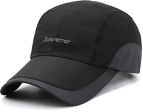 CLAPE Atmungsaktive Mesh Sport Cap Herren Sommer Schnelltrocknend Basecap Damen Verstellbar Unstructured Running Cap UV Schutz Outdoor Schildkappe