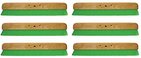 Kraft Tool Co. CC456-01 36 in. Green Nylex Soft Finish Broom Head, 6-Pack