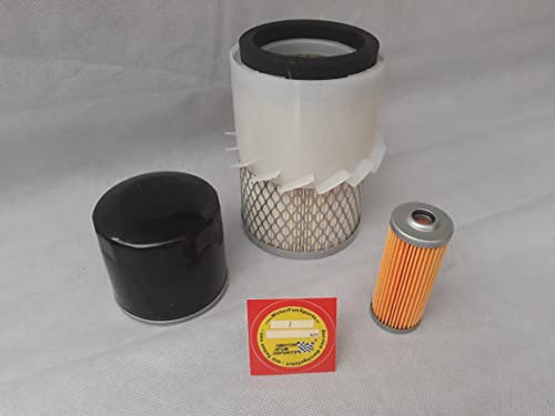Set filtro (piccolo) compatibile con Komatsu PC 05-6 con motore Yanmar, filtro dell'olio, filtro dell'aria, filtro del carburante