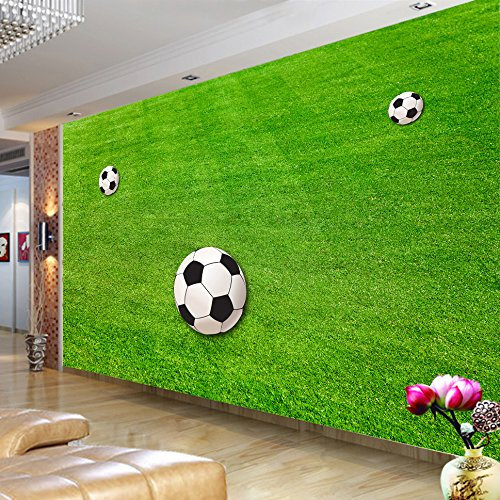 ZAPVI Art Murals Photo Wallpaper Black & White & Football Bedroom Wallpaper, Kitchen Wallpaper, Living Room Wallpaper, corridors, Offices Size:W400CMxH280CM