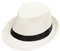 Boolavard Kinder Mädchen Jungen Sommer Fedora Strohhut Breite Krempe Floppy Strand Sonnenblende Hut (Creme)