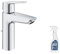 Mitigeur lavabo GROHE Quickfix Start 2021 avec tirette et vidage taille M + nettoyant GrohClean