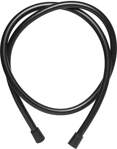 Wirquin 60724531 Flexible de douche Black Roma en PVC lisse noir mat 1m75, noir