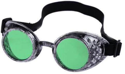 Ulalaza Vintage Steampunk Brille Brille Viktorianisch Retro Cyberpunk Gothic Cosplay