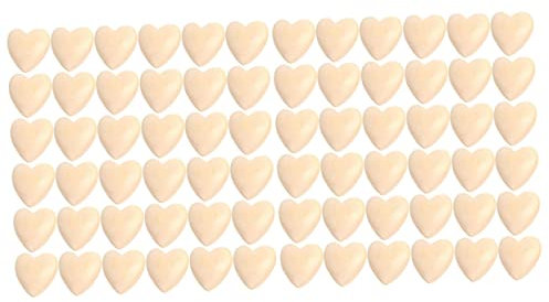 ABOOFAN 100stücke Unbearbeitete Herzperlen Bastelmaterial Für Valentinstag Natürliche Für Schmuckherstellung Herzform Holzperlen