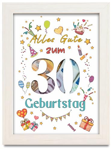 30. Geburtstag Geldgeschenk, Geschenke zum 30 Geburtstag Frau Mann, Geldgeschenke Alles Gute zum 30 Geburtstag, Coole Geschenkideen zum 30. Geburtstag für Freunde Familie Kollege Liebhaber