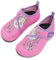 Enfant Chaussures Aquatiques Fille Garçon Chaussons de Plongée Chaussettes Séchage Rapide Antidérapant Pieds Nus d'eau pour Sports Nautiques Piscine et Plage Natation Surf Voile Mer(rose,26/27 EU)