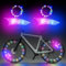 flintronic 2PCS Luz para Radios de Bicicleta, Luz LED Intermitente para Ruedas de Neón, Luz Impermeable para Radios de Bicicleta, 3 Modos de Parpadeo, Fácil de Instalar, Vistoso