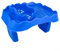 Porte-gobelet gonflable pour piscine, plateau réglable, support pour collations et boissons (bleu clair)
