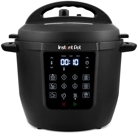 Instant Pot Multikocher, 5.7L 7-in-1 Smart Cooker - Schnellkochtopf, Schongarer, Reiskocher, Sautierpfanne, Joghurtbereiter, Dampfgarer und Speisewärmer, Schwarz.